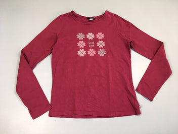 T-shirt m.l bordeaux trèfles good luck