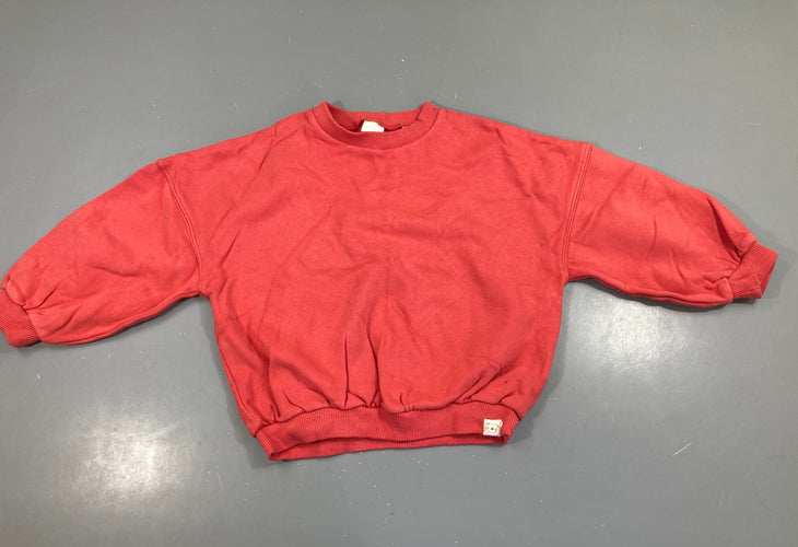 Sweat oversize rose vif, moins cher chez Petit Kiwi