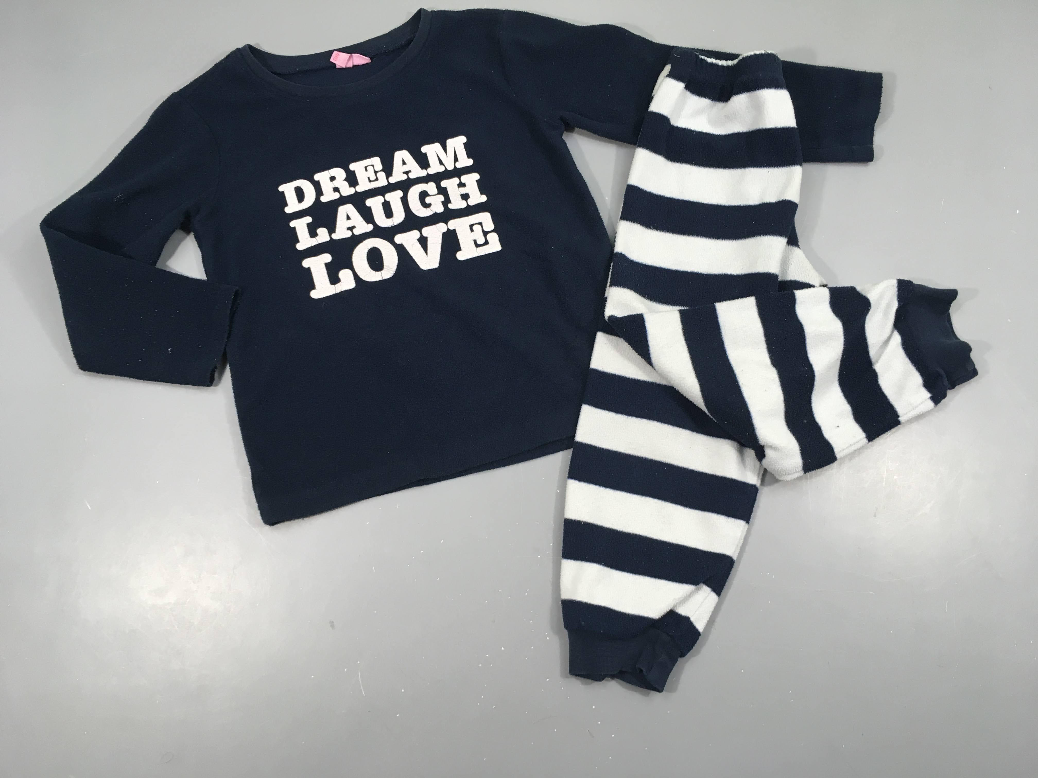 Pyjama 2 pcs polar bleu marine Love
