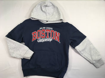 Sweat à capuche bleu foncé Boston