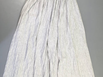 Pantalon ample jersey plissé gris chiné, bouloché