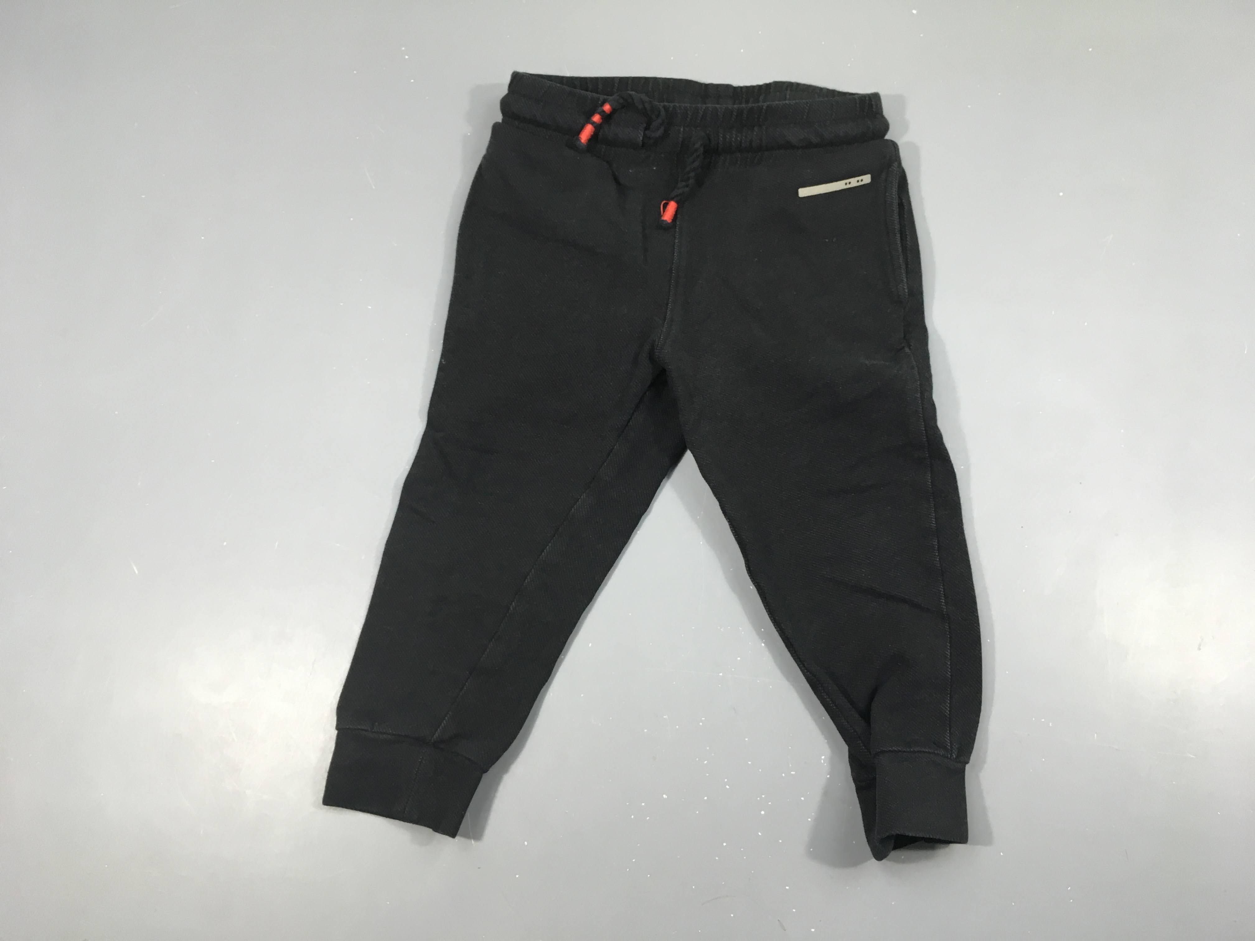 Pantalon molleton denim noir