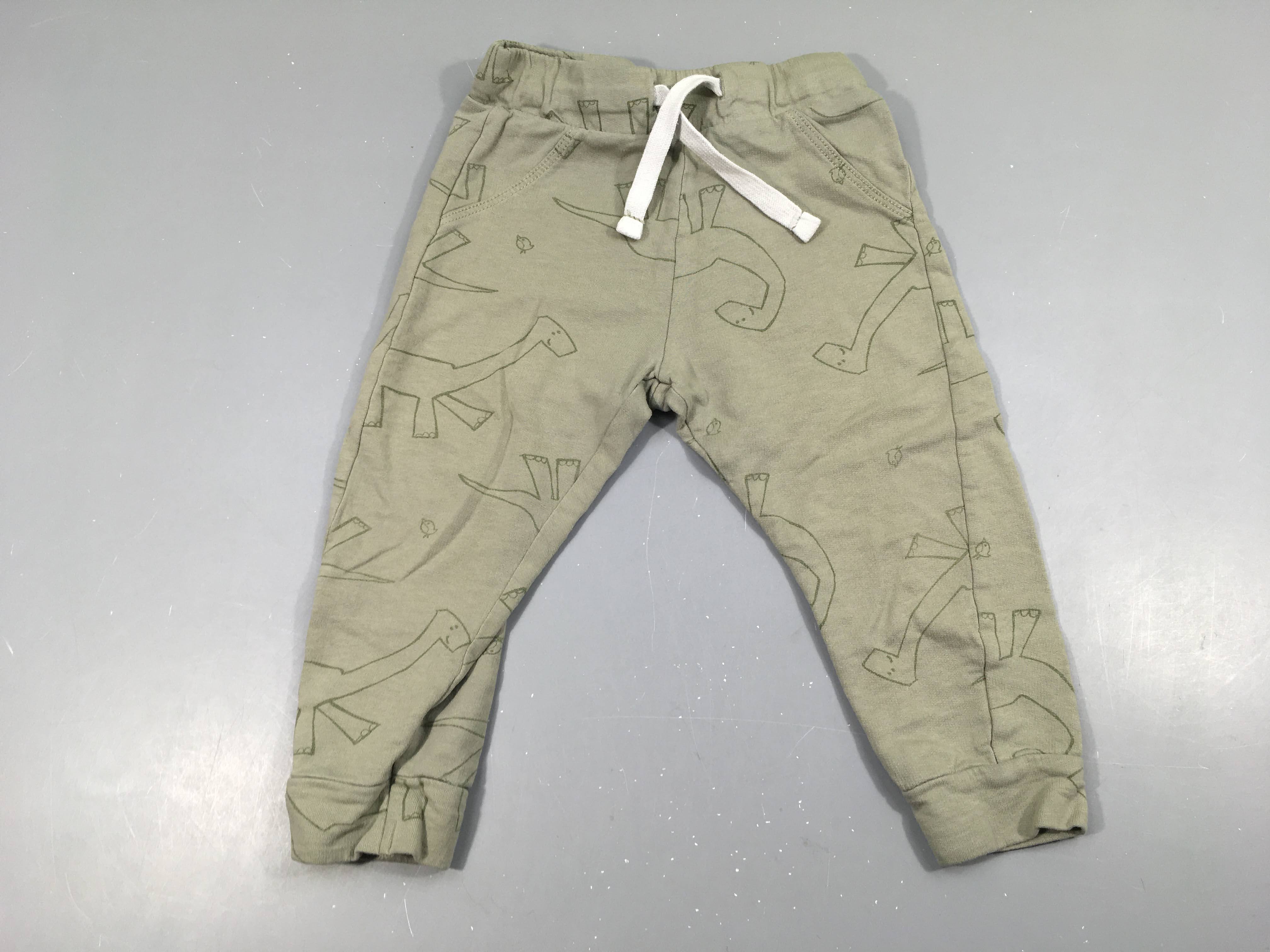 Pantalon jersey vert dinos
