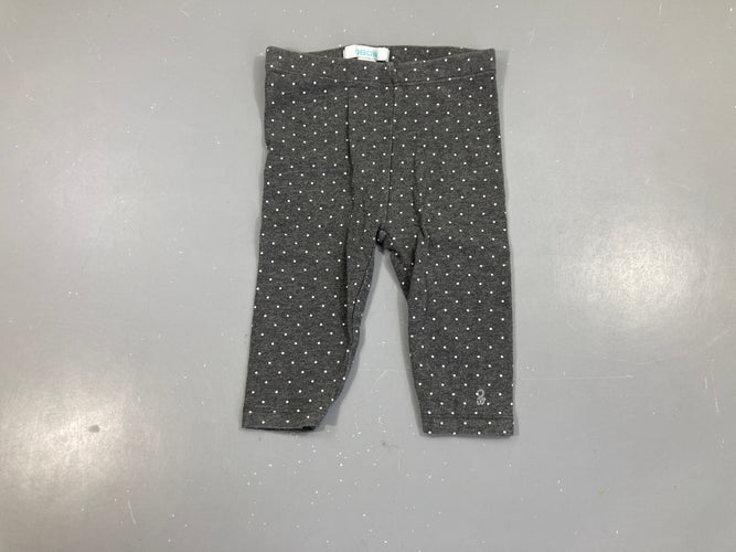 Legging gris pois, moins cher chez Petit Kiwi