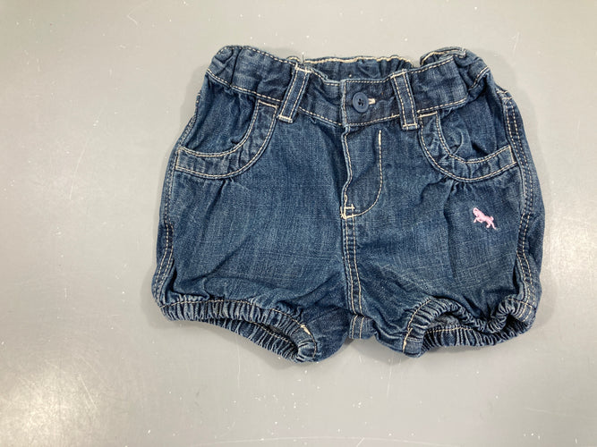 Short bloomer en jean, moins cher chez Petit Kiwi