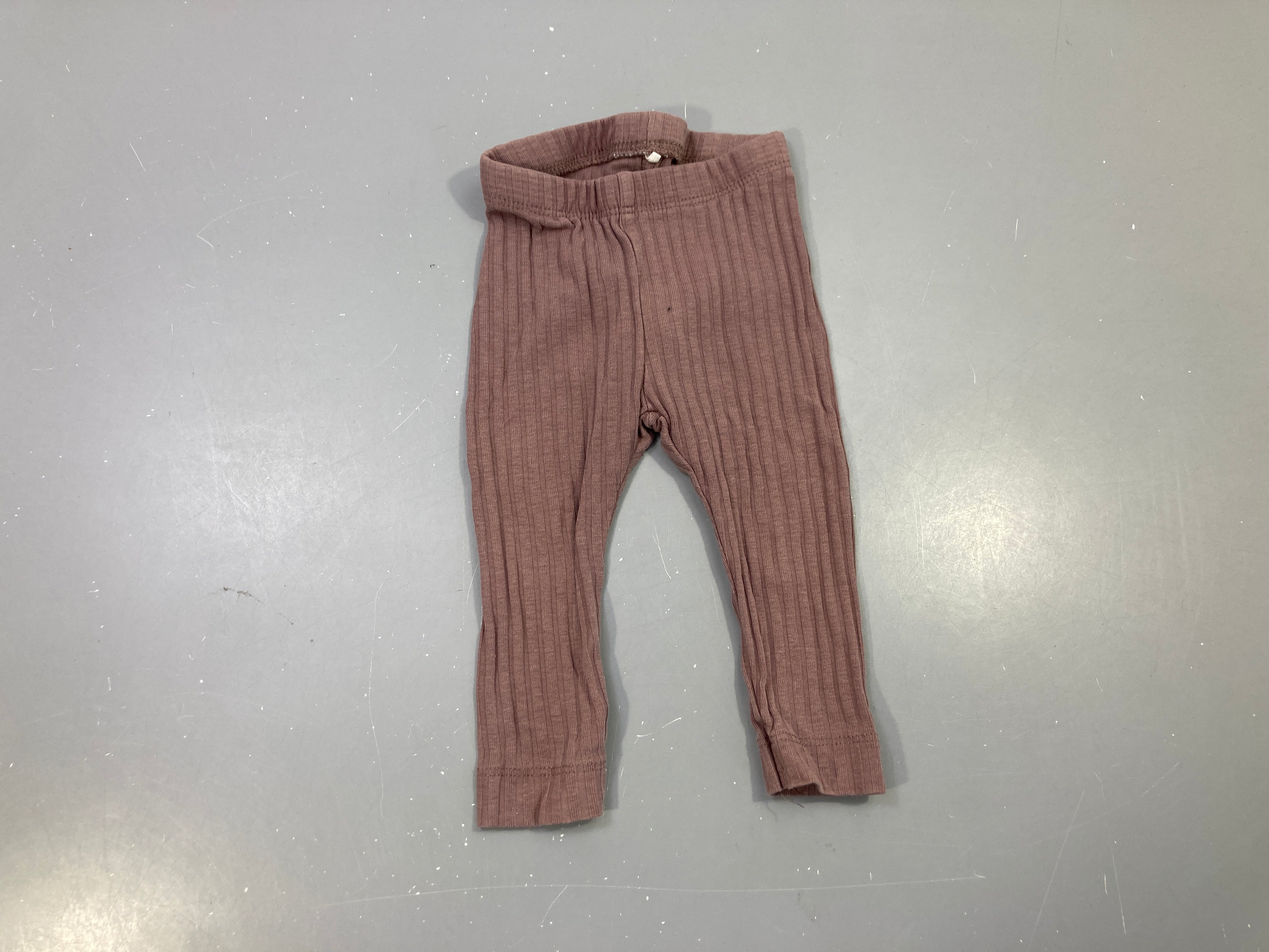 Legging côtelé prune