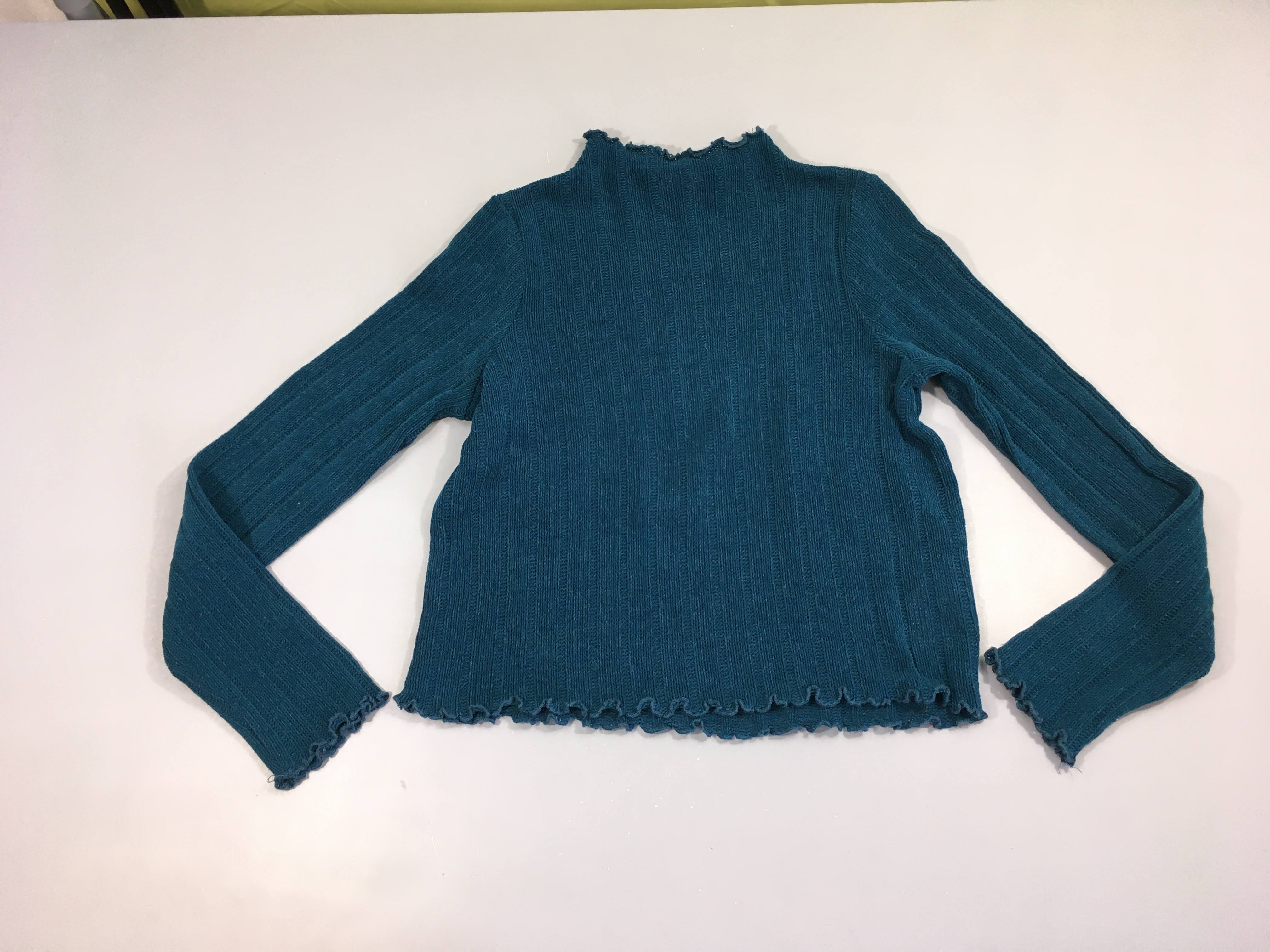 Pul court bleu canard col montant, Pimkie