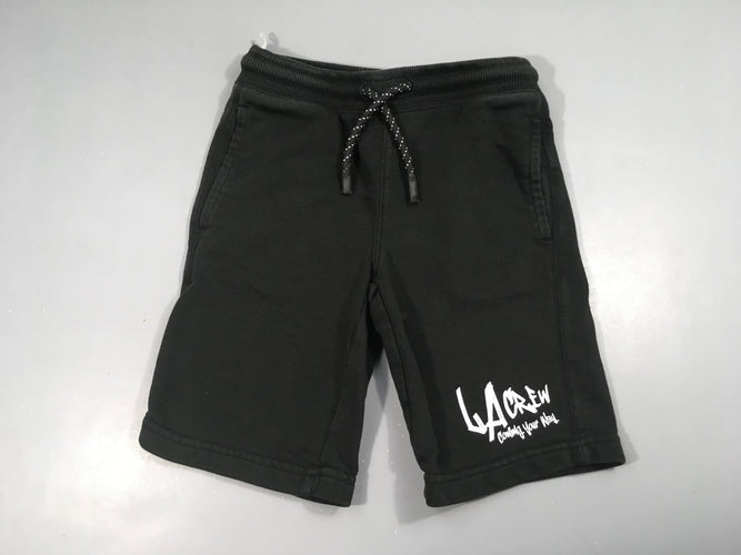 Short de sport molleton noir La crew, moins cher chez Petit Kiwi