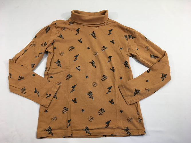 T-shirt m.l col roulé brun League, moins cher chez Petit Kiwi