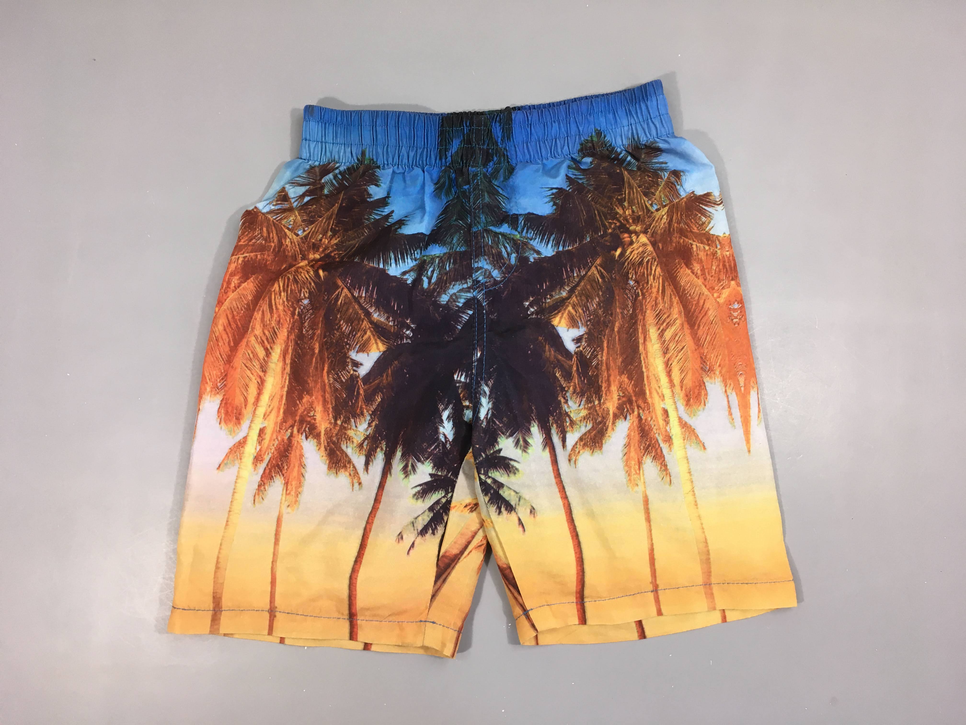 Bermuda bleu palmiers