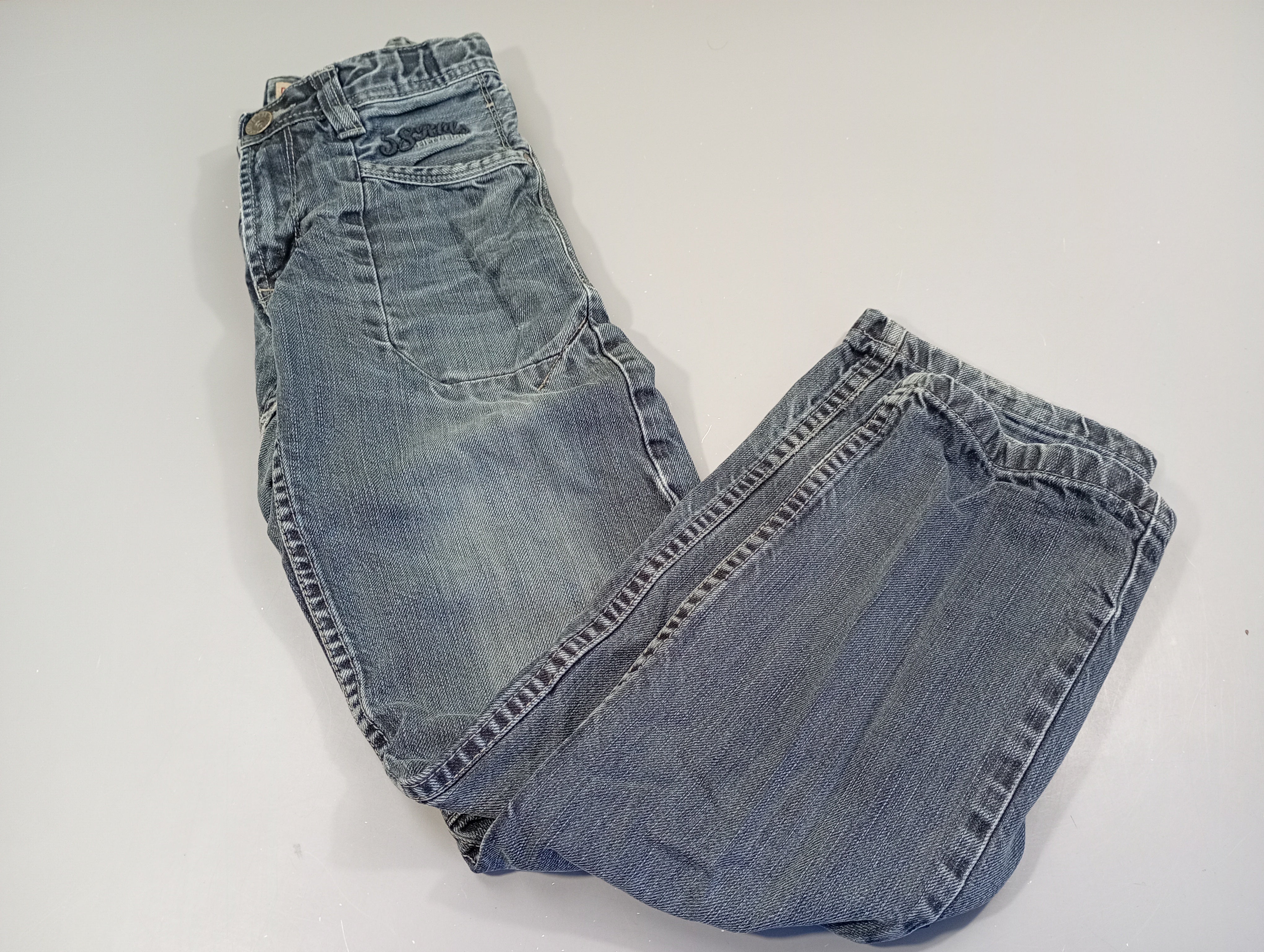 Jeans large  , effet délavé