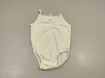 Body fines bretelles blanc  dessus dentelles 100%