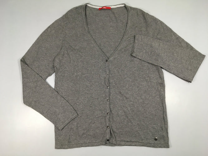 Gilet gris, moins cher chez Petit Kiwi
