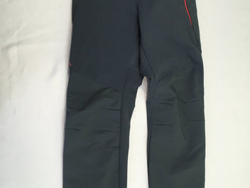 Pantalon de randonnée gris tirettes corail