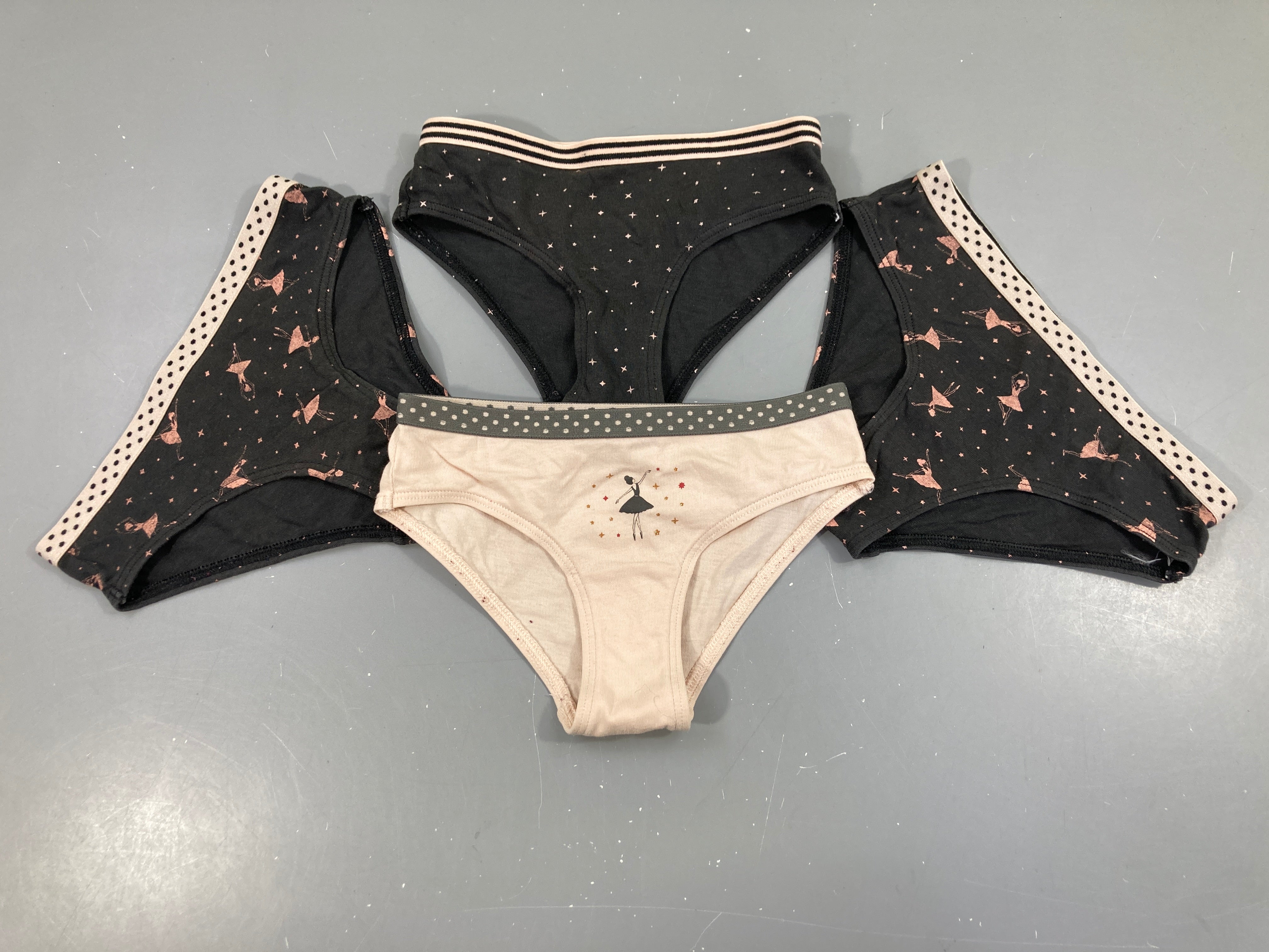 4 Culottes foncés rose danseuses