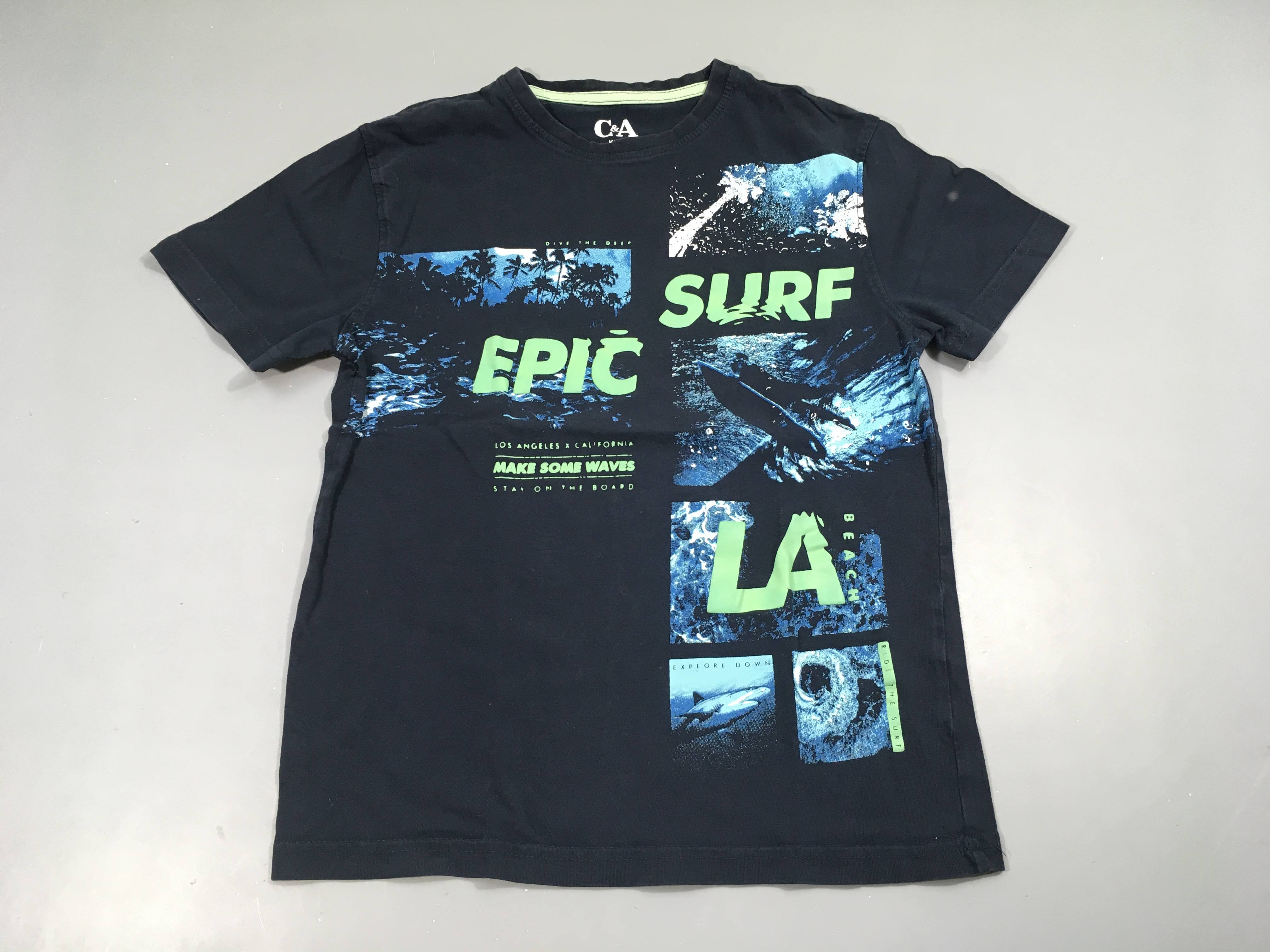 T-shirt m.c bleu foncé Epic Surf