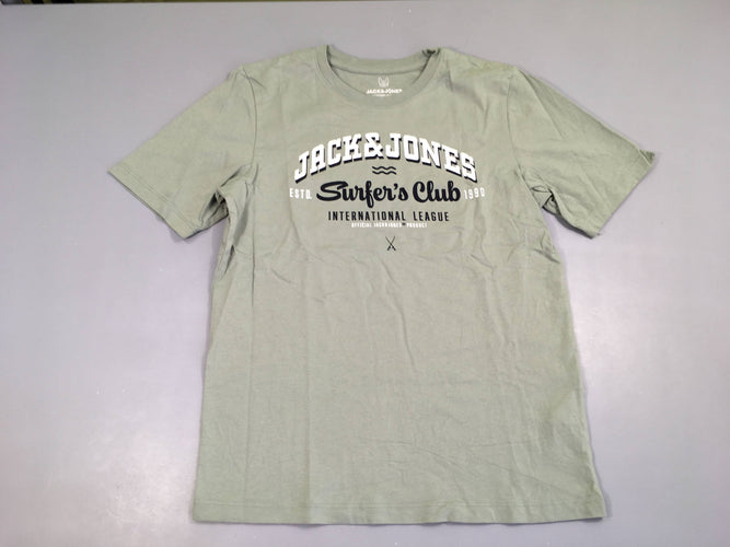 T-shirt m.c kaki clair Jack&Jones, moins cher chez Petit Kiwi