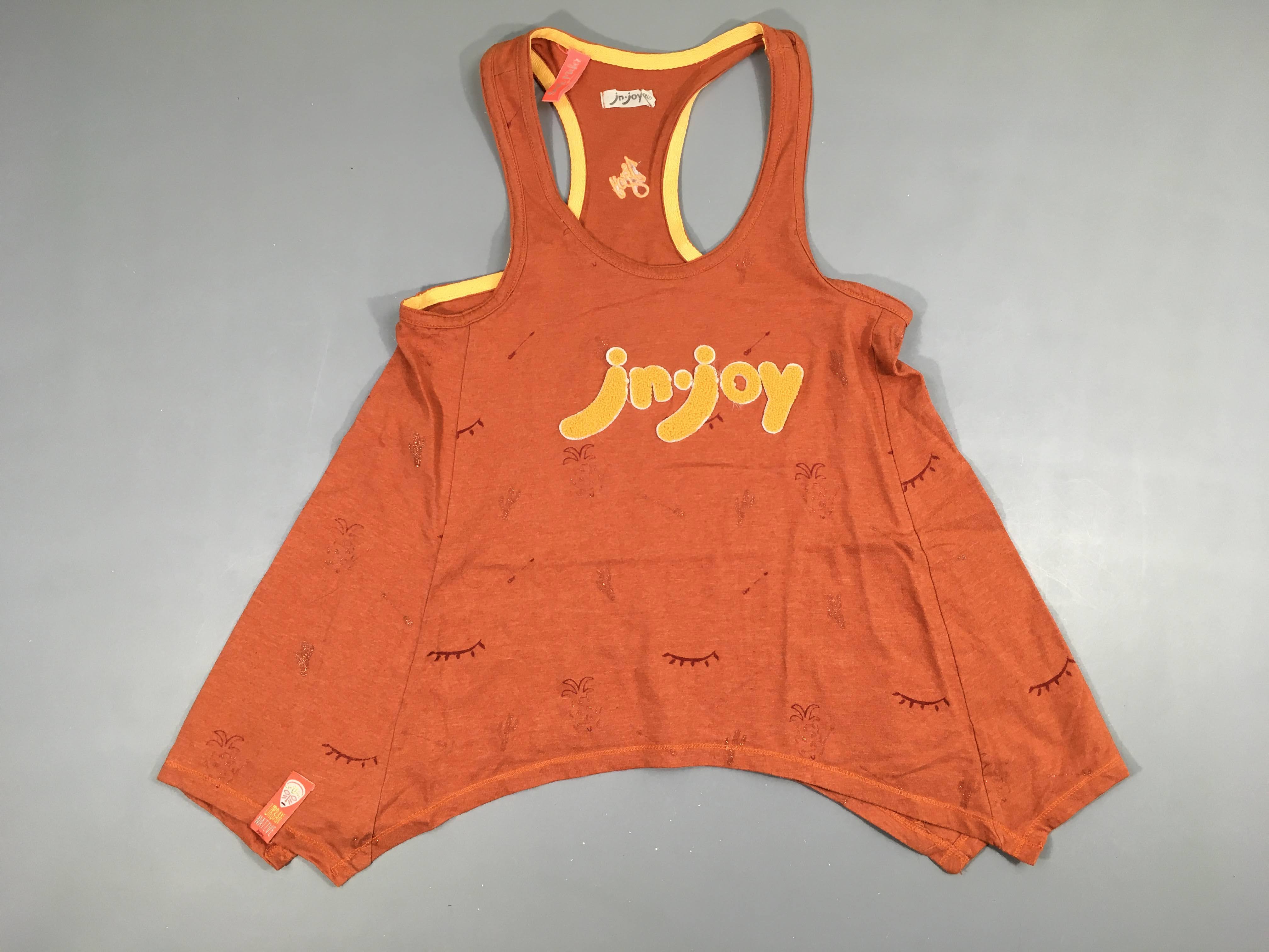 Débardeur brun Jn Joy texturé