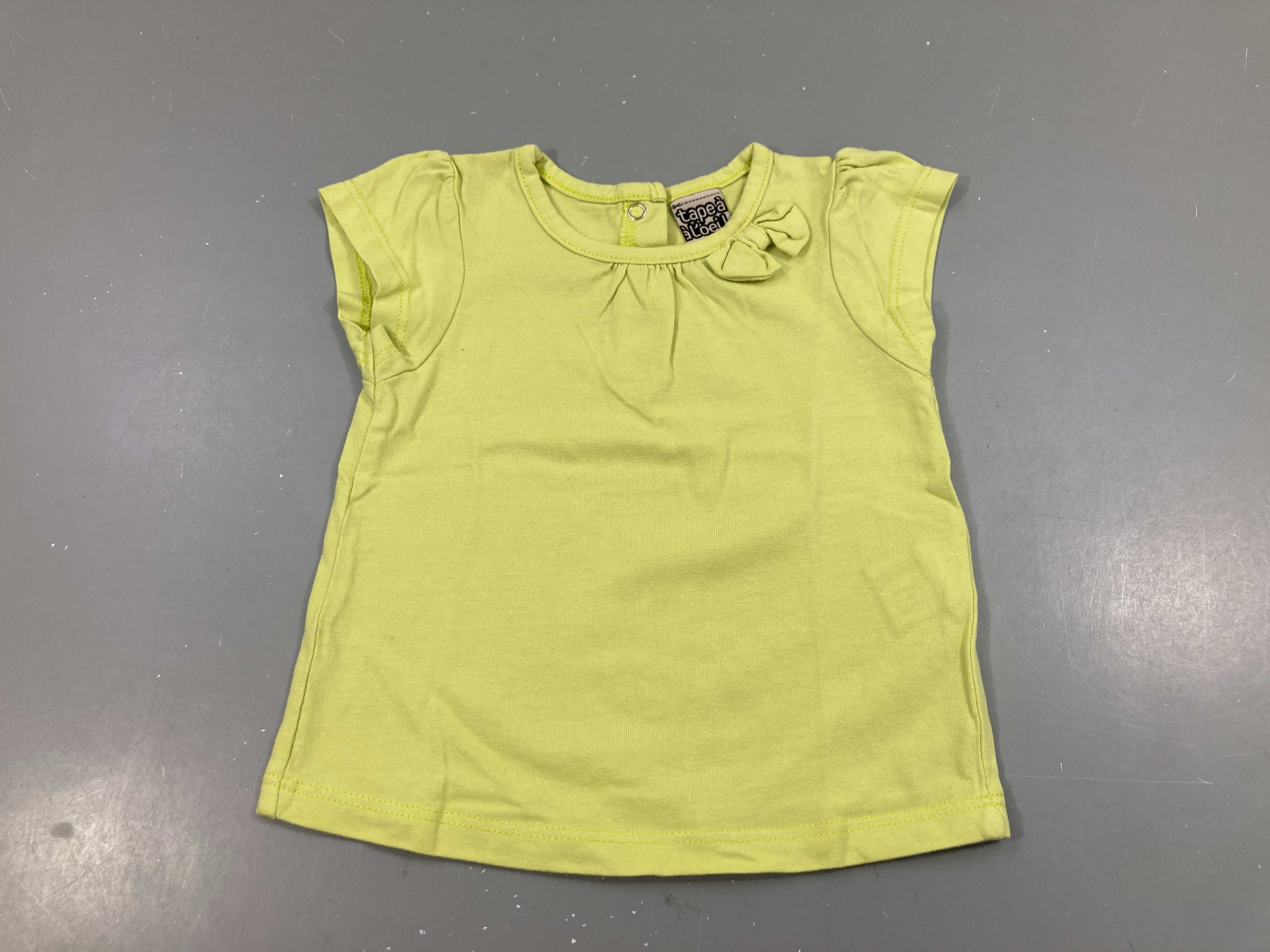 T-shirt m.c jaune noeud