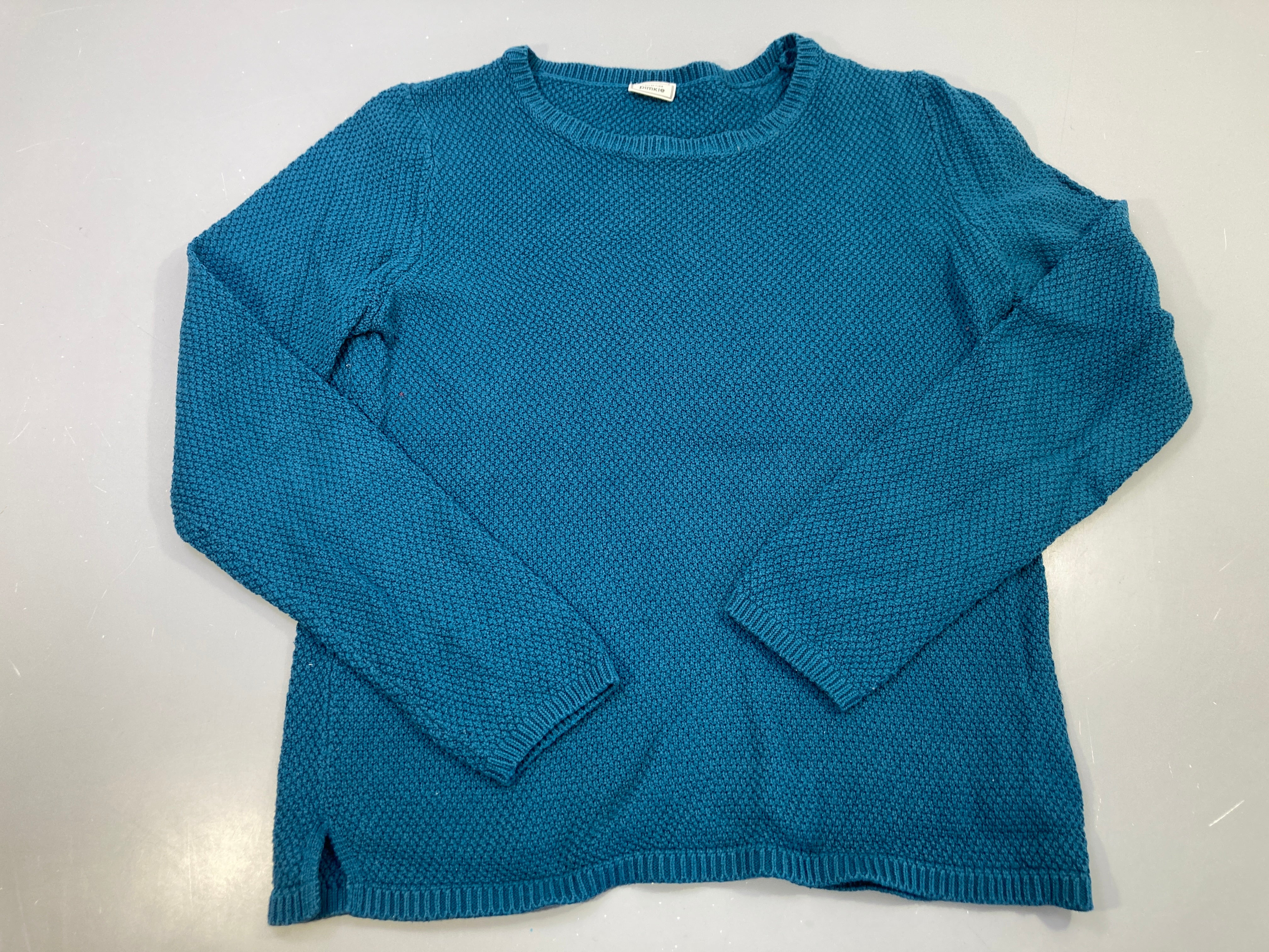 Pull bleu canard maille texturée, Pimkie