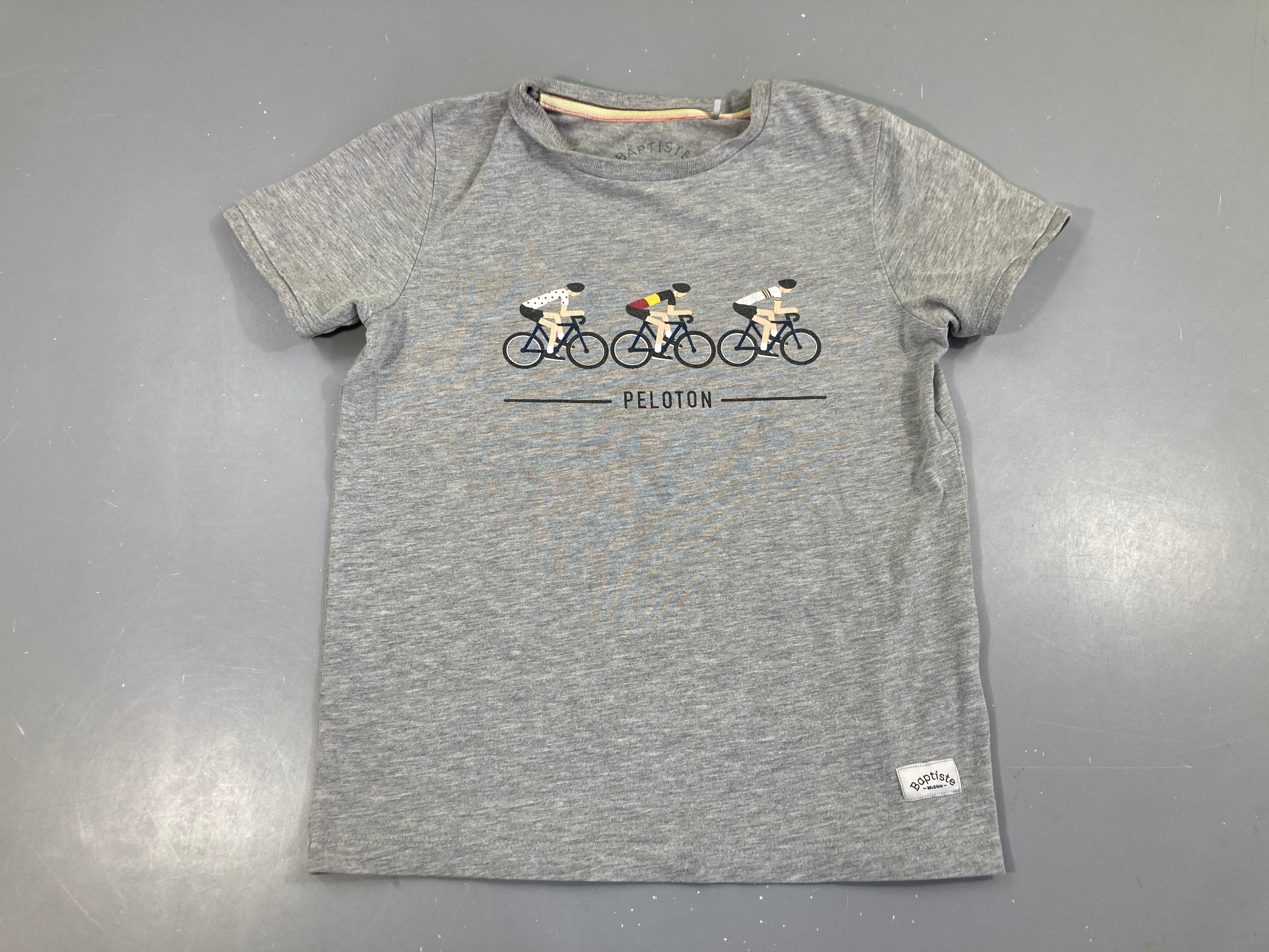 T-shirt m.c gris chiné vélos