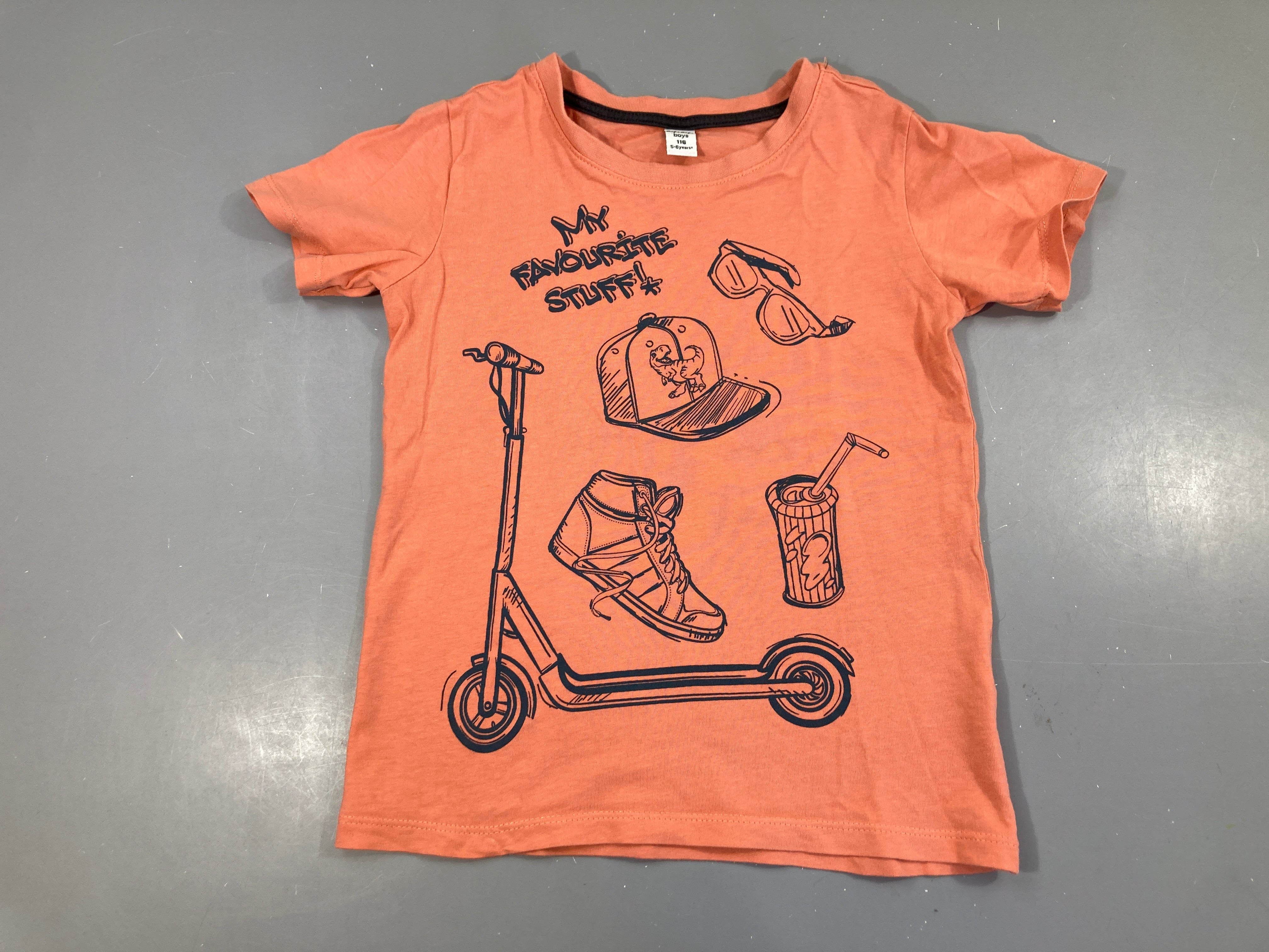T-shirt m.c orange trotinette