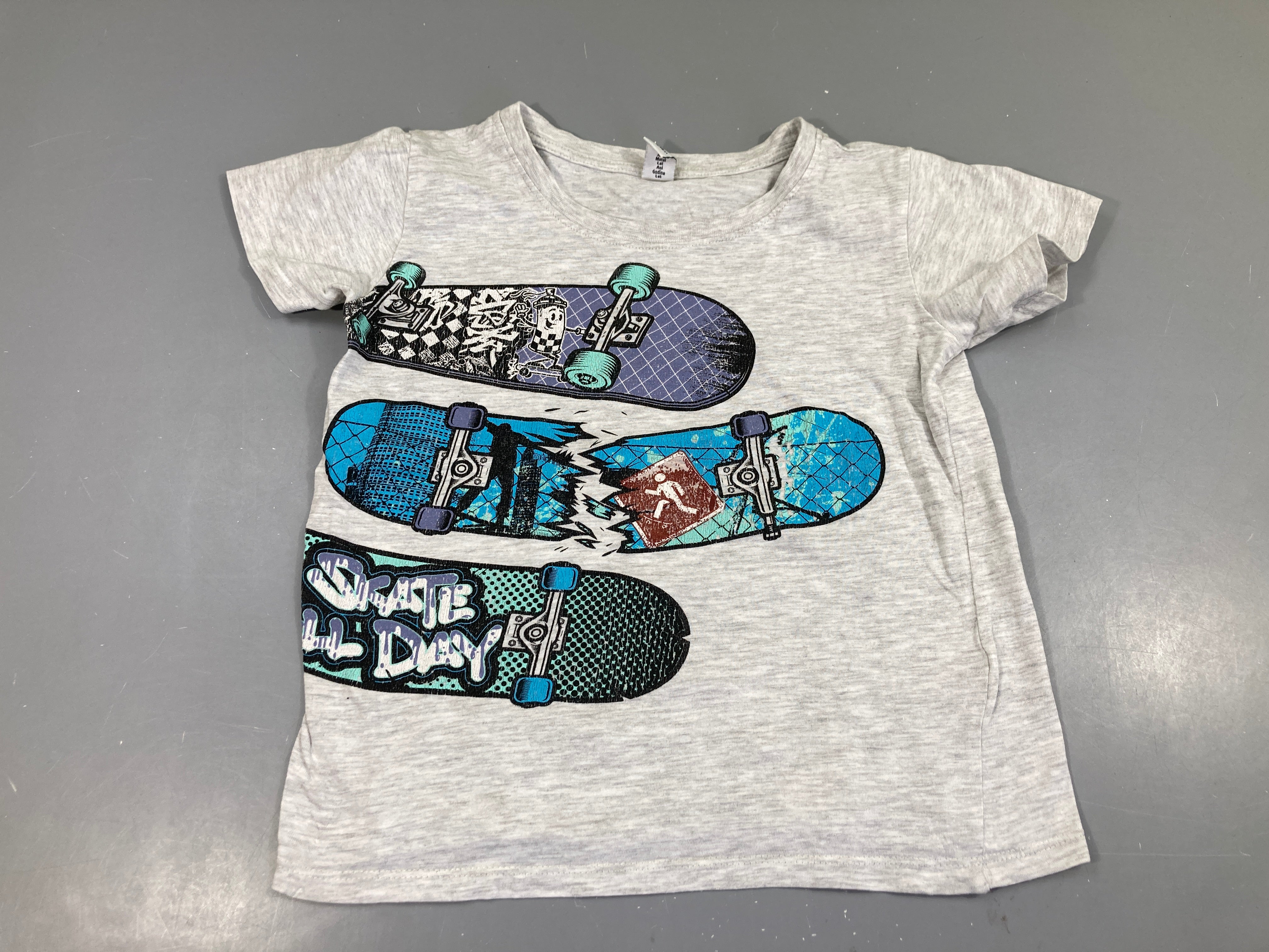 T-shirt m.c gris chiné skate