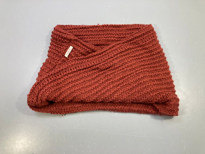 Snood tricot rouille, Camaieu, moins cher chez Petit Kiwi