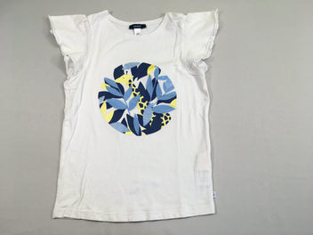 T-shirt m.c blanc cercles bleu Girafe