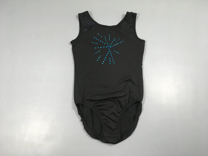 Maillot de gym noir strass, moins cher chez Petit Kiwi