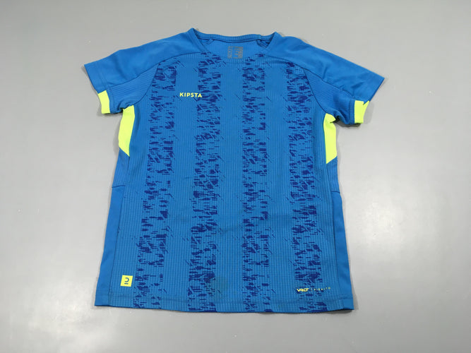 T-shirt m.c bleu flammé Kipsta, moins cher chez Petit Kiwi