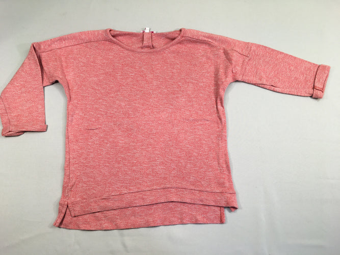 T-shirt m.l épais rose moucheté, moins cher chez Petit Kiwi