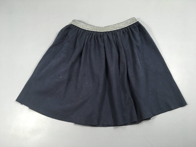 Jupe molleton bleu marine taille irisée, moins cher chez Petit Kiwi