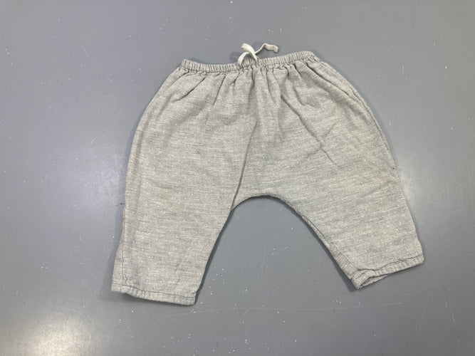 Pantalon sarouel gris chiné pois cordon, moins cher chez Petit Kiwi