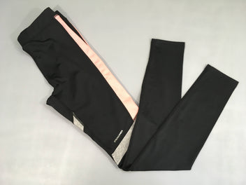 Legging sport noir rose/gris chiné