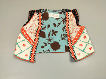 Gilet s.m  motifs ethniques