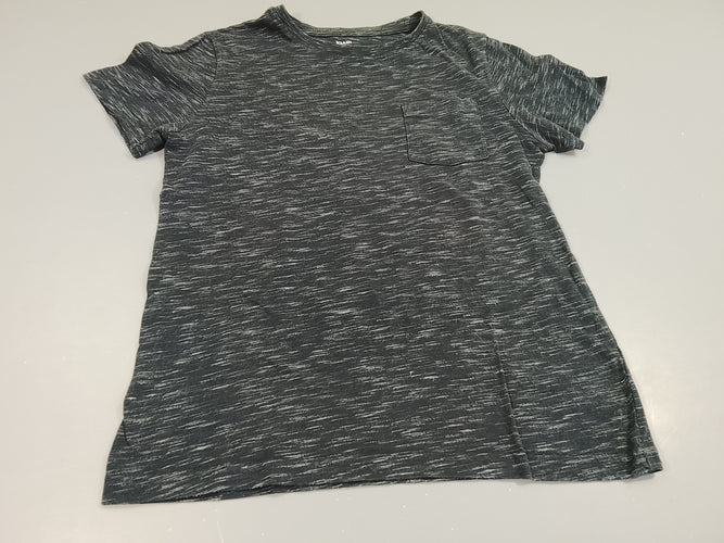 T-shirt m.c noir flammé blanc, moins cher chez Petit Kiwi