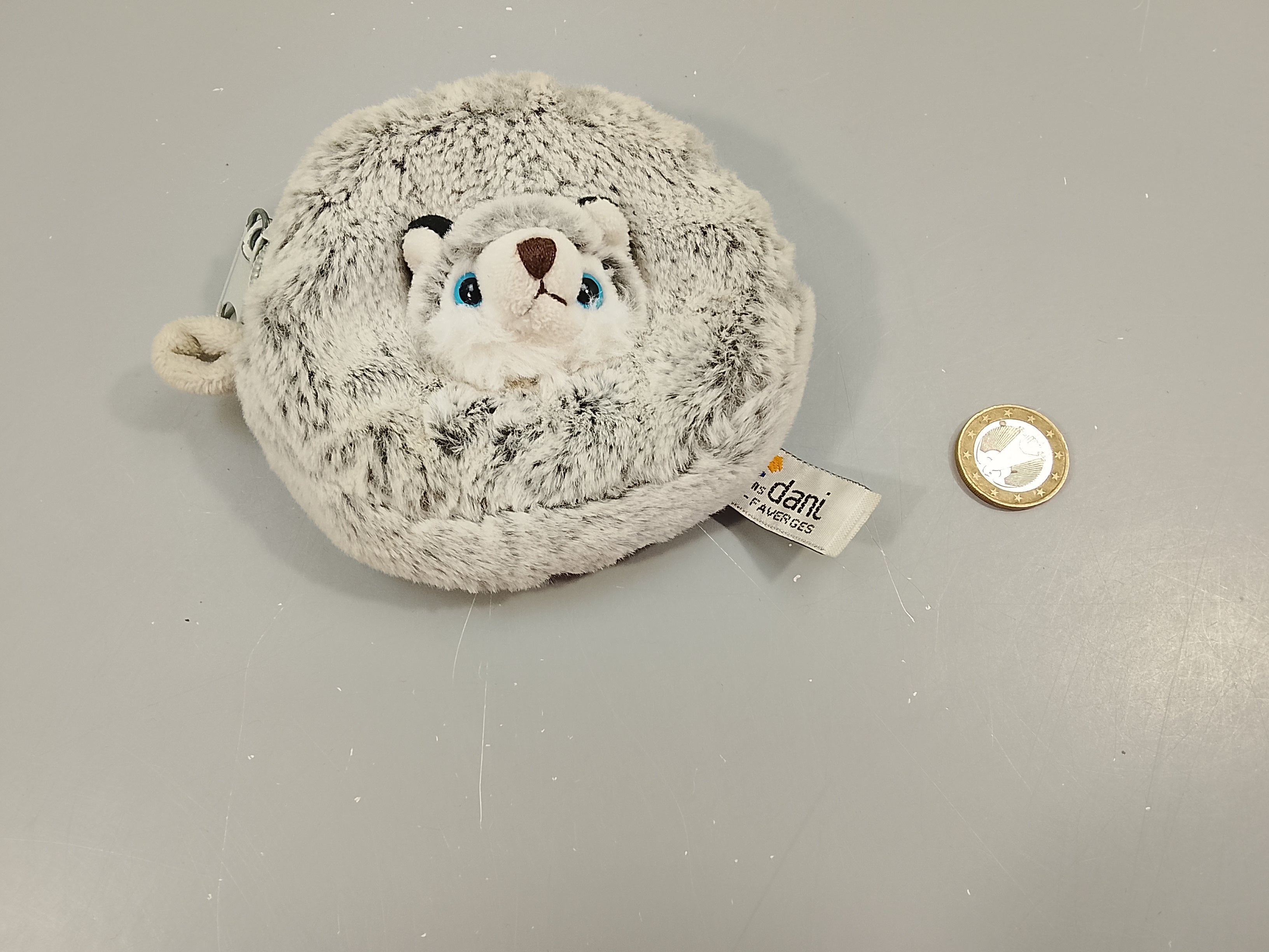Porte monnaie peluche tout doux, Husky