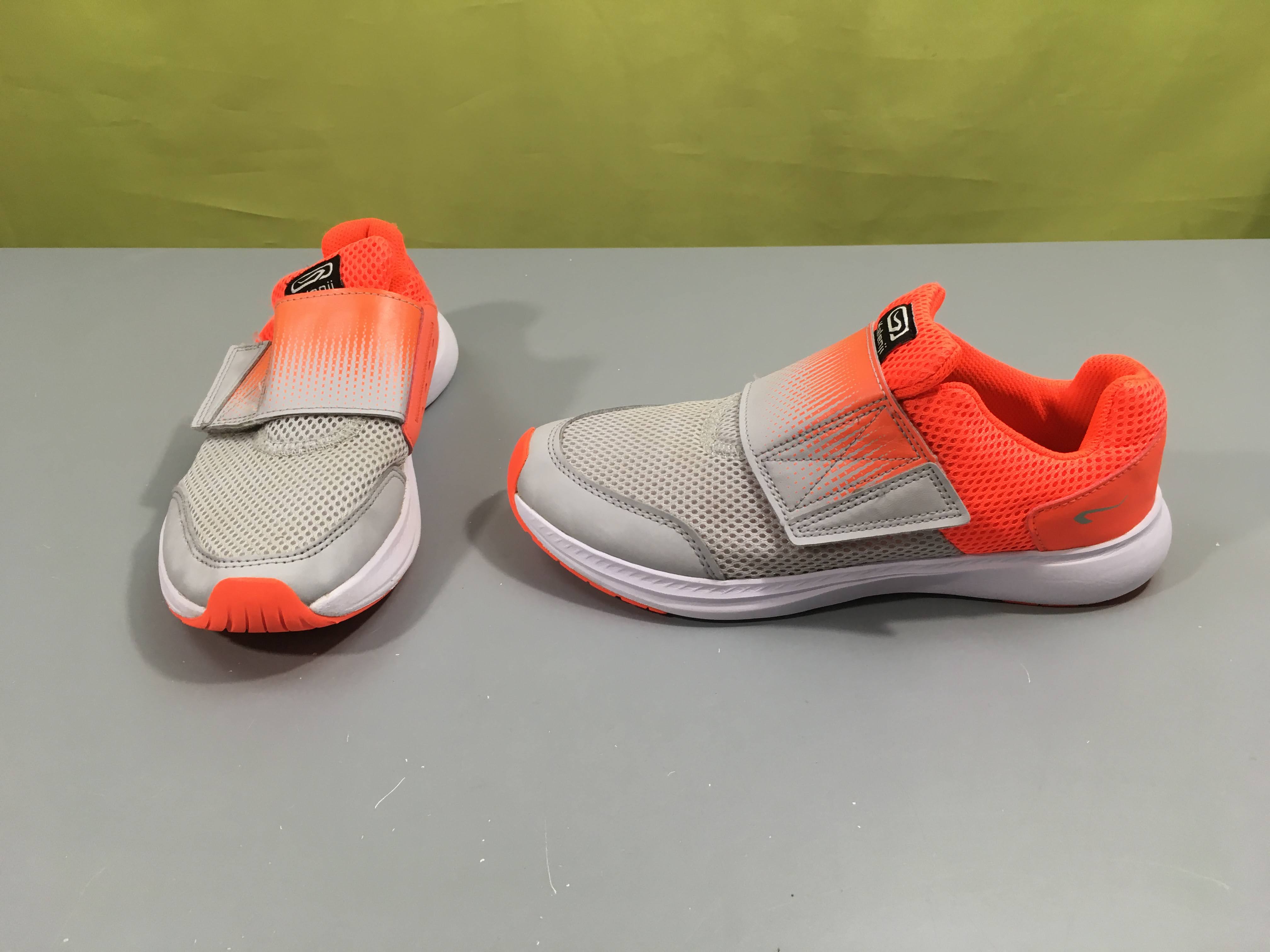 Baskets à scratch At Easy orange-blanc