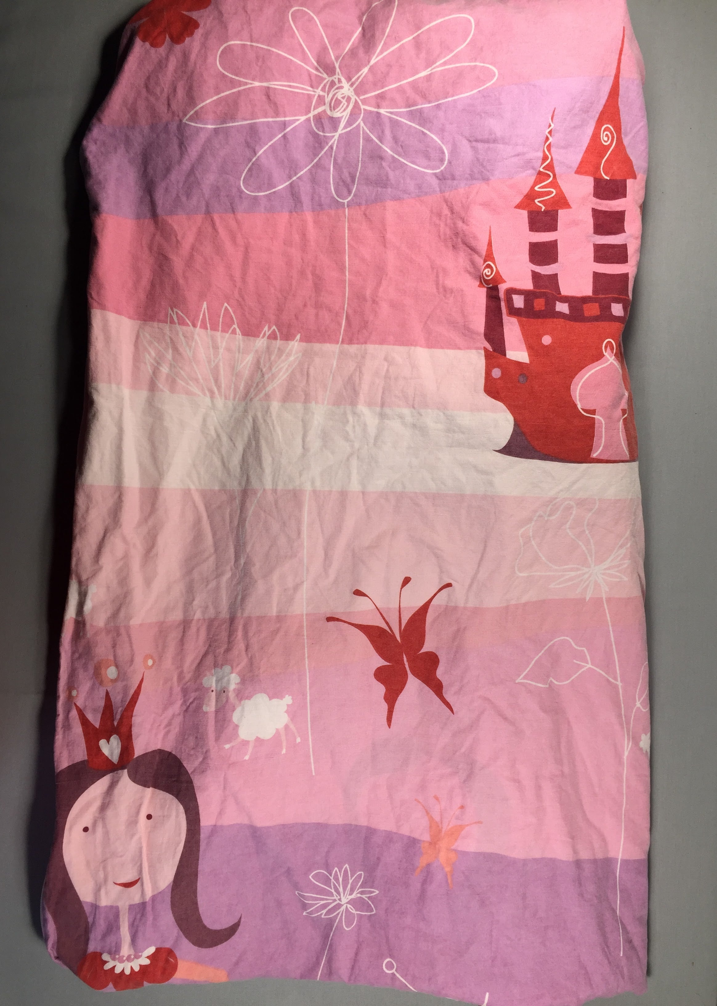 Caradou sans couette - tons rose - chateau/princesse