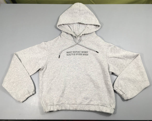 Sweat à capuche gris chiné Best Bouloché, moins cher chez Petit Kiwi