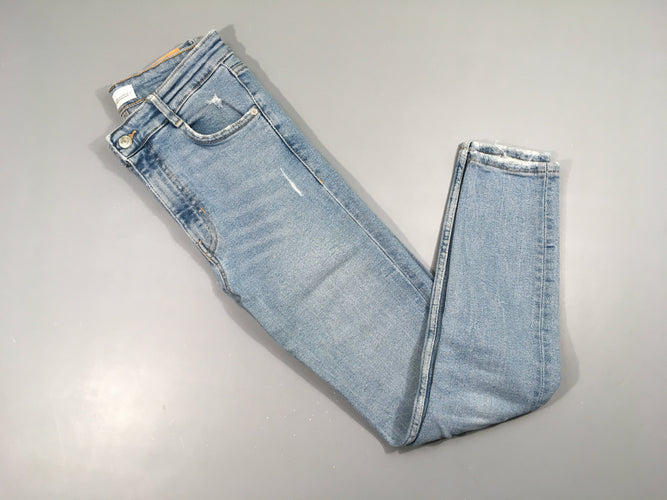 Jeans clair effet effiloché 38, moins cher chez Petit Kiwi