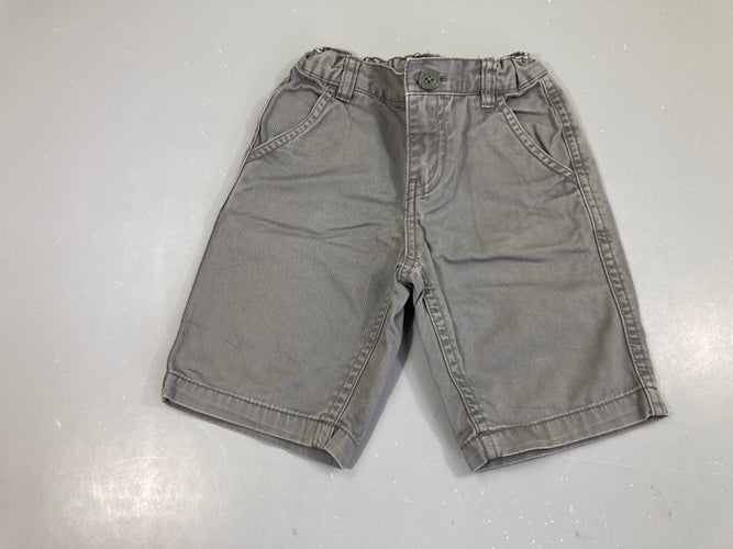 Bermuda chino Gris, moins cher chez Petit Kiwi