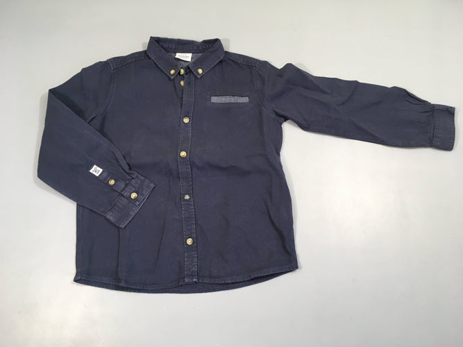 Chemise bleu marine, moins cher chez Petit Kiwi