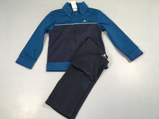 Training 2pcs haut zippébleu canard et marine, bas bleu marine, moins cher chez Petit Kiwi