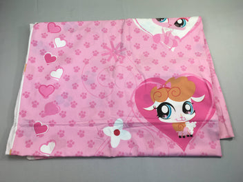 Housse de couette rose LPS, lit 1p