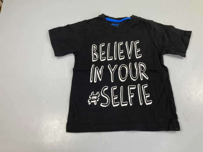 T-shirt m.c noir Believe, moins cher chez Petit Kiwi