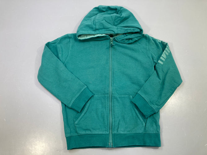 Gilet zippé capuche vert, moins cher chez Petit Kiwi