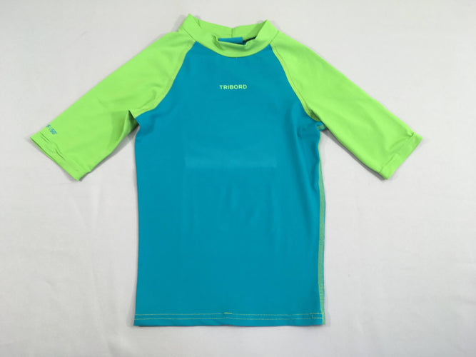 T-shirt anti-uv bleu/vert tribord, moins cher chez Petit Kiwi
