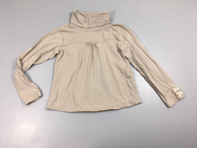 T-shirt m.l col roulé taupe, moins cher chez Petit Kiwi